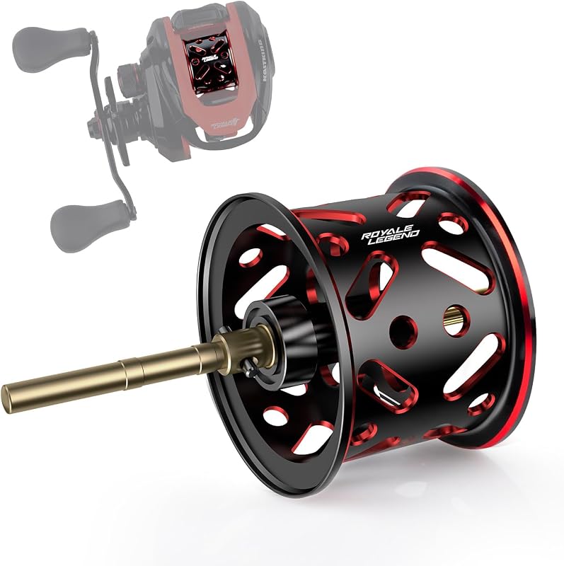 Royale Legend Fishing Spool | Ultra-Light Aluminum, Corrosion Resistant, Compatible with Royale Legend II/GT Baitcasting Reels