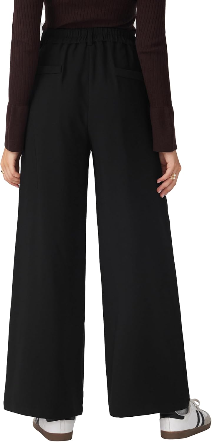 CIDER Women's Wide Leg Trousers High Waist Casual Slim Pants - Image 4
