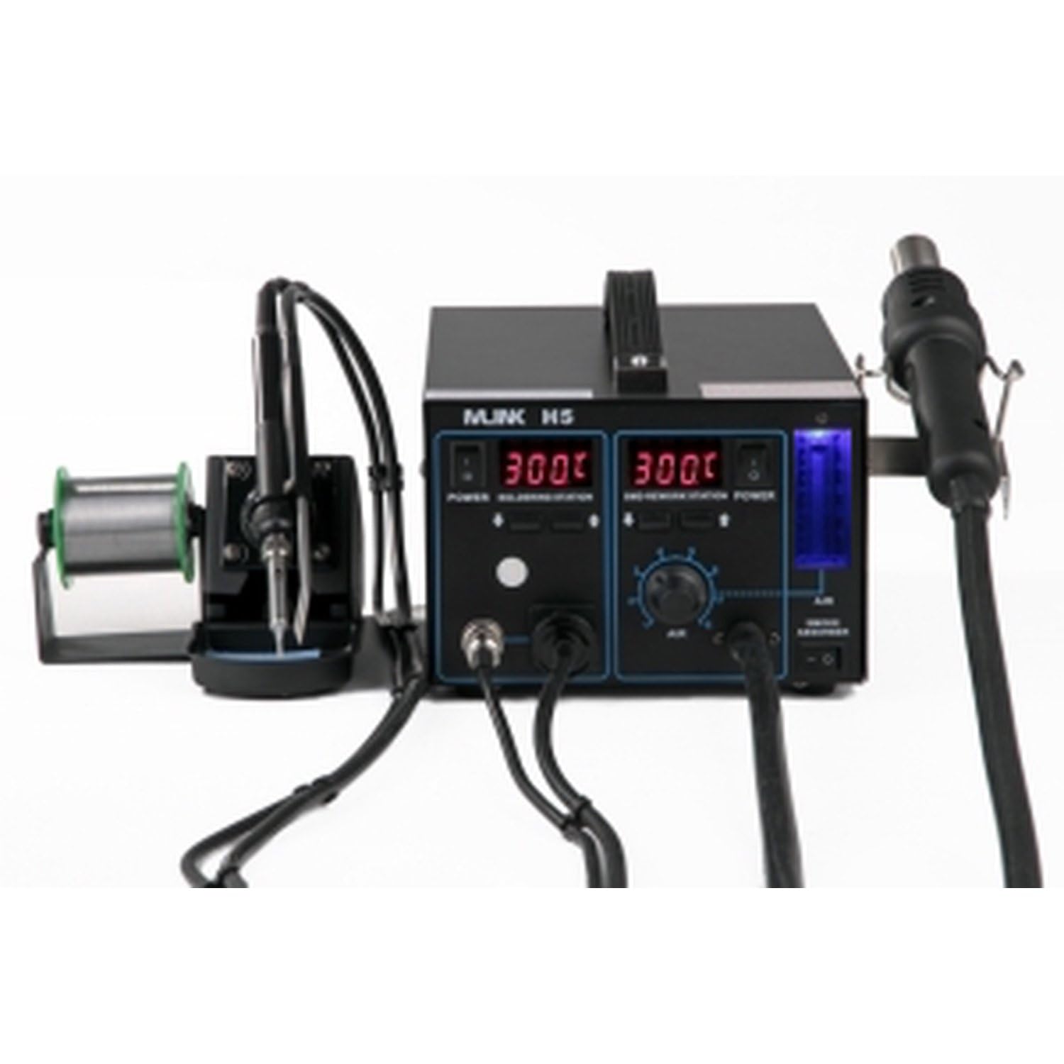 Mlink H5 Estación de Soldadura 2 en 1 Aire Caliente 700W y Soldador 60W SMD con Display LED 220V