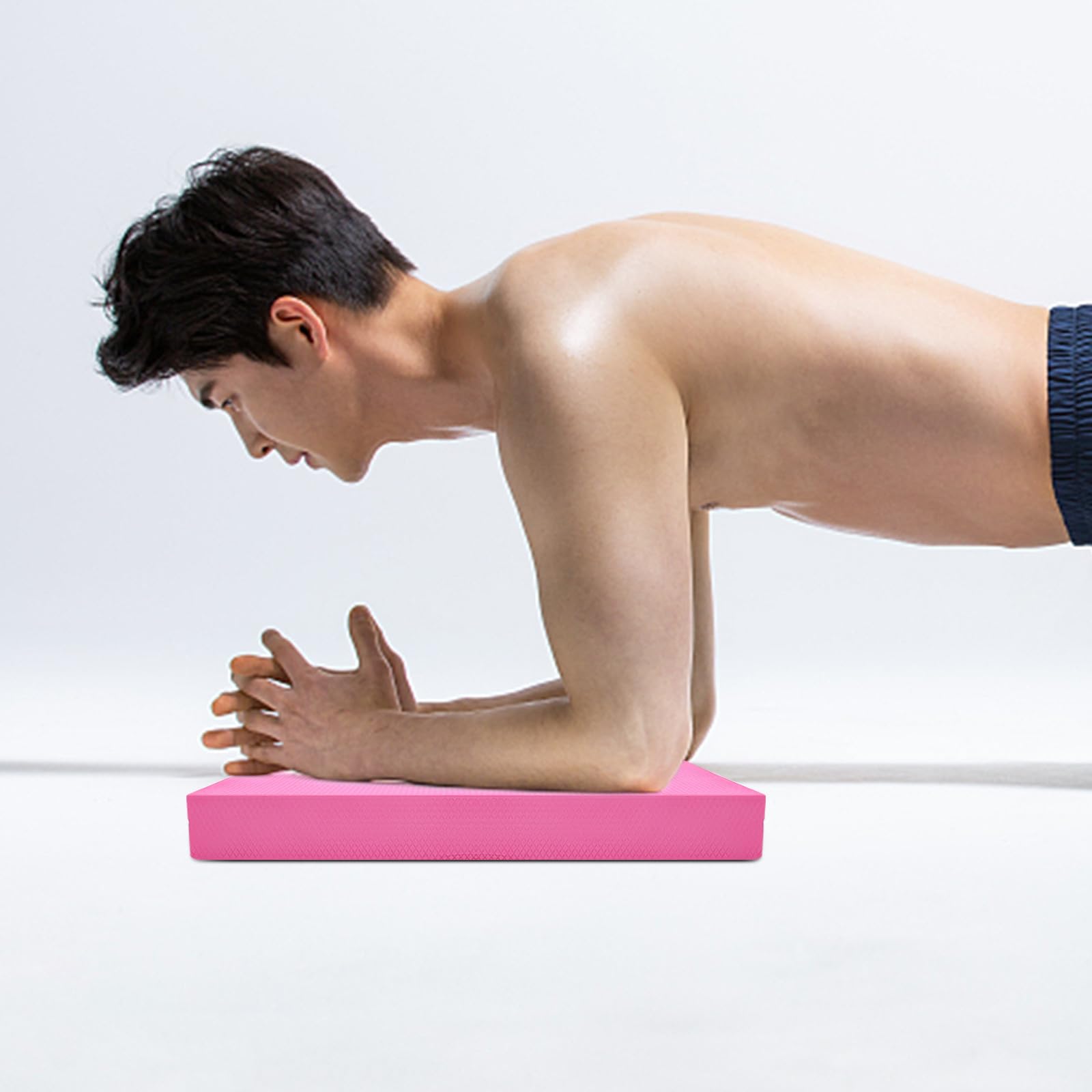 Cuscino per Equilibrio in Tpe Rosa Ovale, Igienizzato e Resistente, per Fitness a Casa e Palestra, Migliora la Forza e Caviglia e Gomito