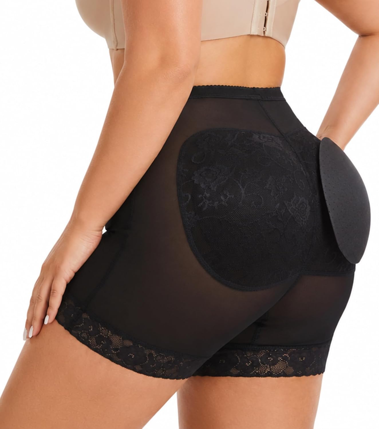 NINGMI Women Butt Lifter Padded Shapewear Enhancer Control Panties Body Shaper Underwear