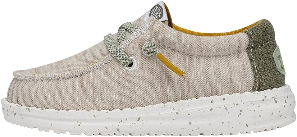 HEYDUDE Wally Kids Jersey | Kids Shoes | Lace Up Loafers | Comfortable & Light-Weight