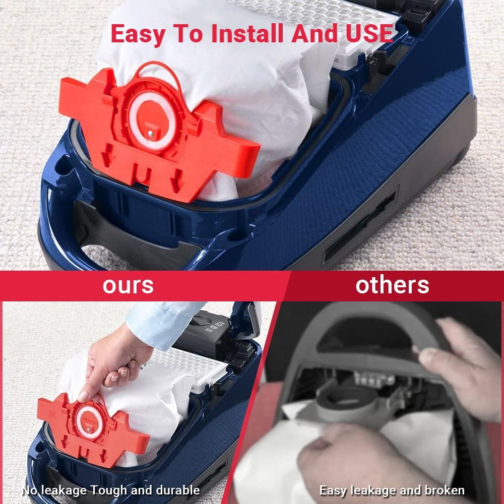 Hongfa Replacement for Miele Compact C1 Vacuum Bags Type FJM, 15 Packs AirClean 3D Efficiency Dust Bag Compatible with Miele Compact C2 Compact C1 S6000-S6999 S4000-S4999,S700 S500-S578 Vacuum Cleaner