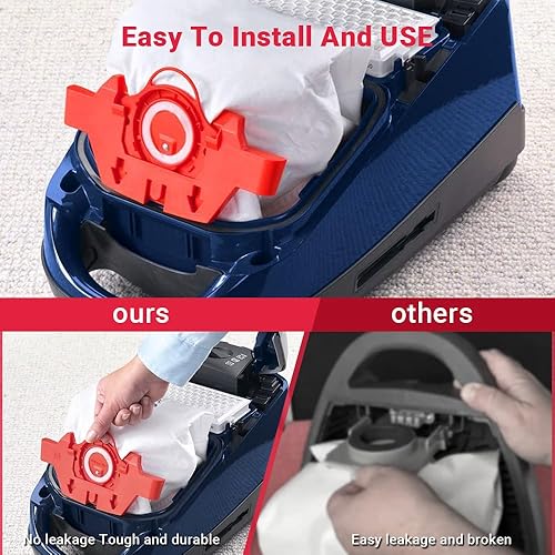 Miniatura 6 de Hongfa Repuesto para bolsas de vacío Miele Compact C1 tipo FJM, 15 paquetes AirClean 3D Efficiency Bolsa de polvo compatible con aspiradora Miele