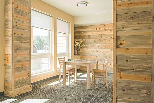 Miniatura 4 de Proflex - Base de pared de vinilo gris moderna de 4-14 pulgadas x 40 pies, moldura de base de pared con adhesivo superfuerte para despegar y pegar,