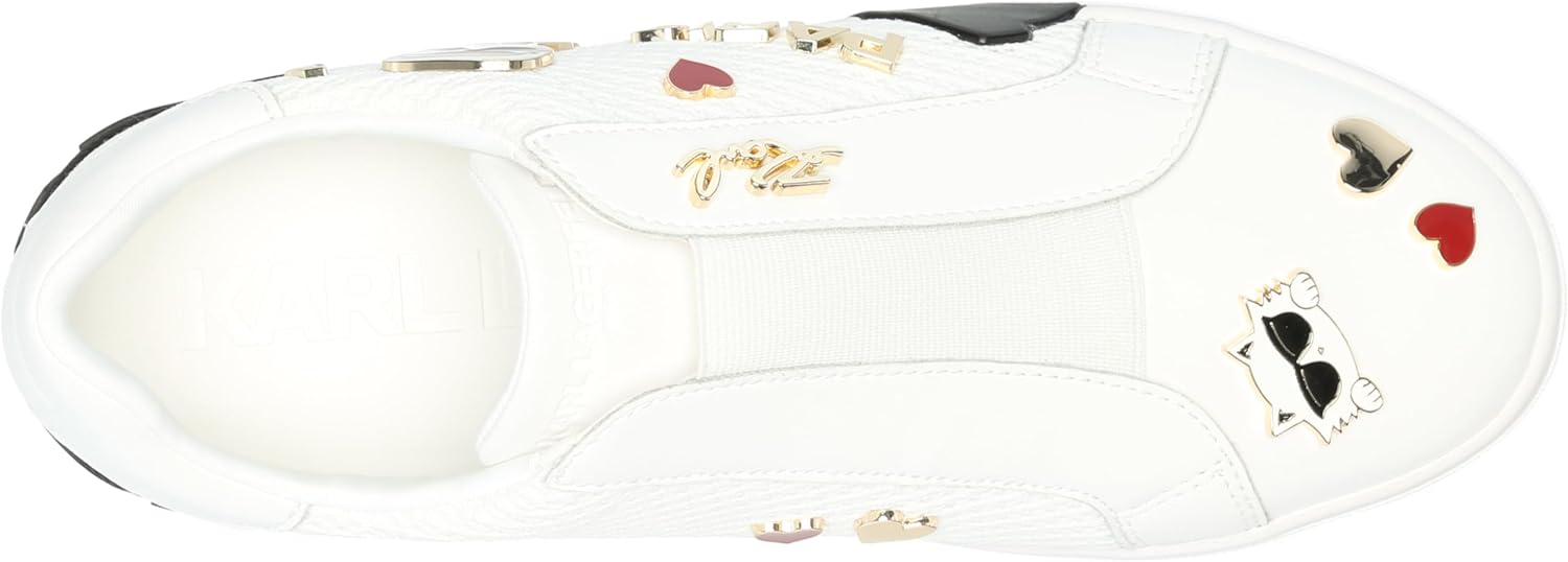 Karl Lagerfeld Womens Mavise Slip on Sneaker with Pins - Image 5