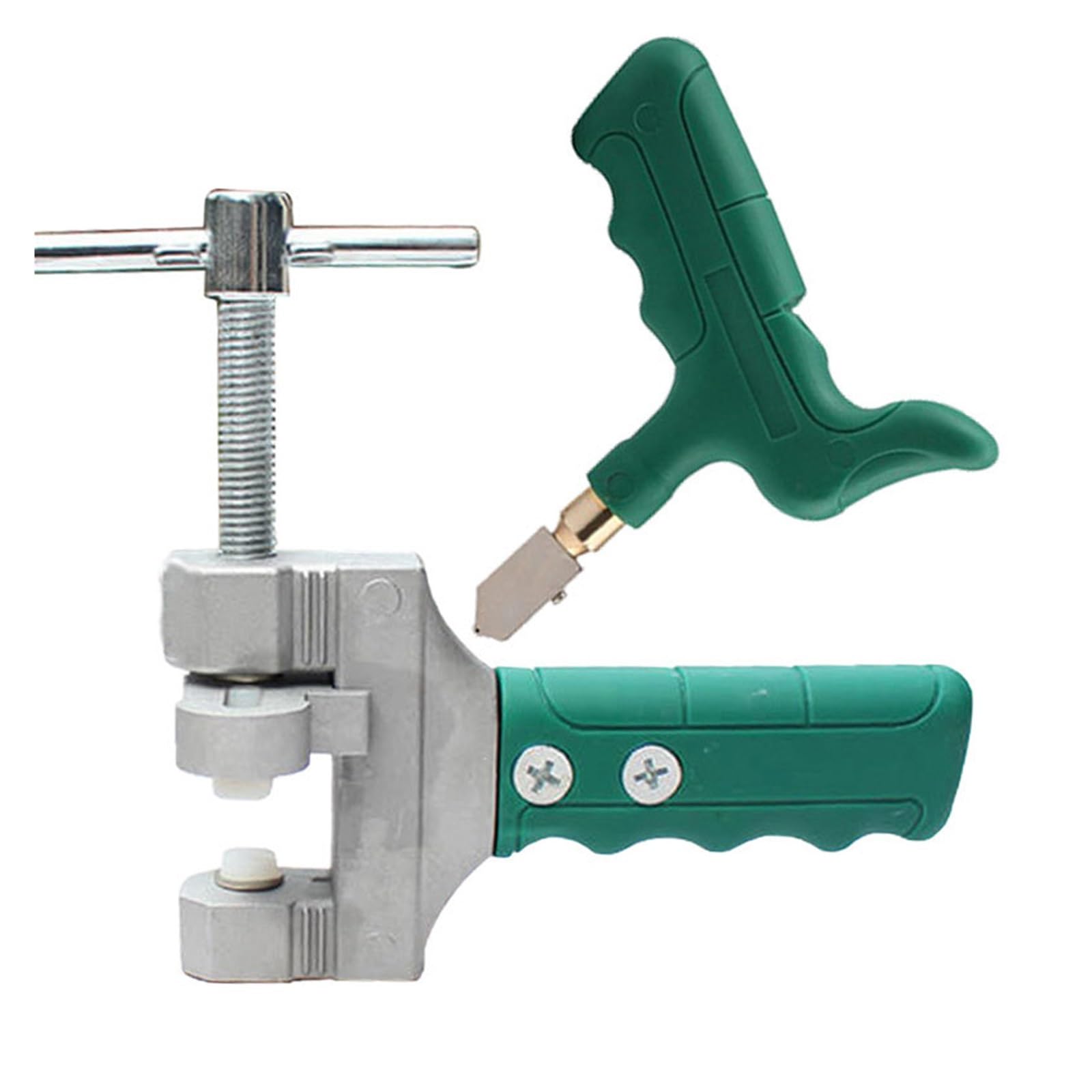 Tile Cutters, Portable Manual Glass Cutter Set Tile Opener for Glass/Tile Cutting Tools Multi-Function for Cutting and Grinding(Set)