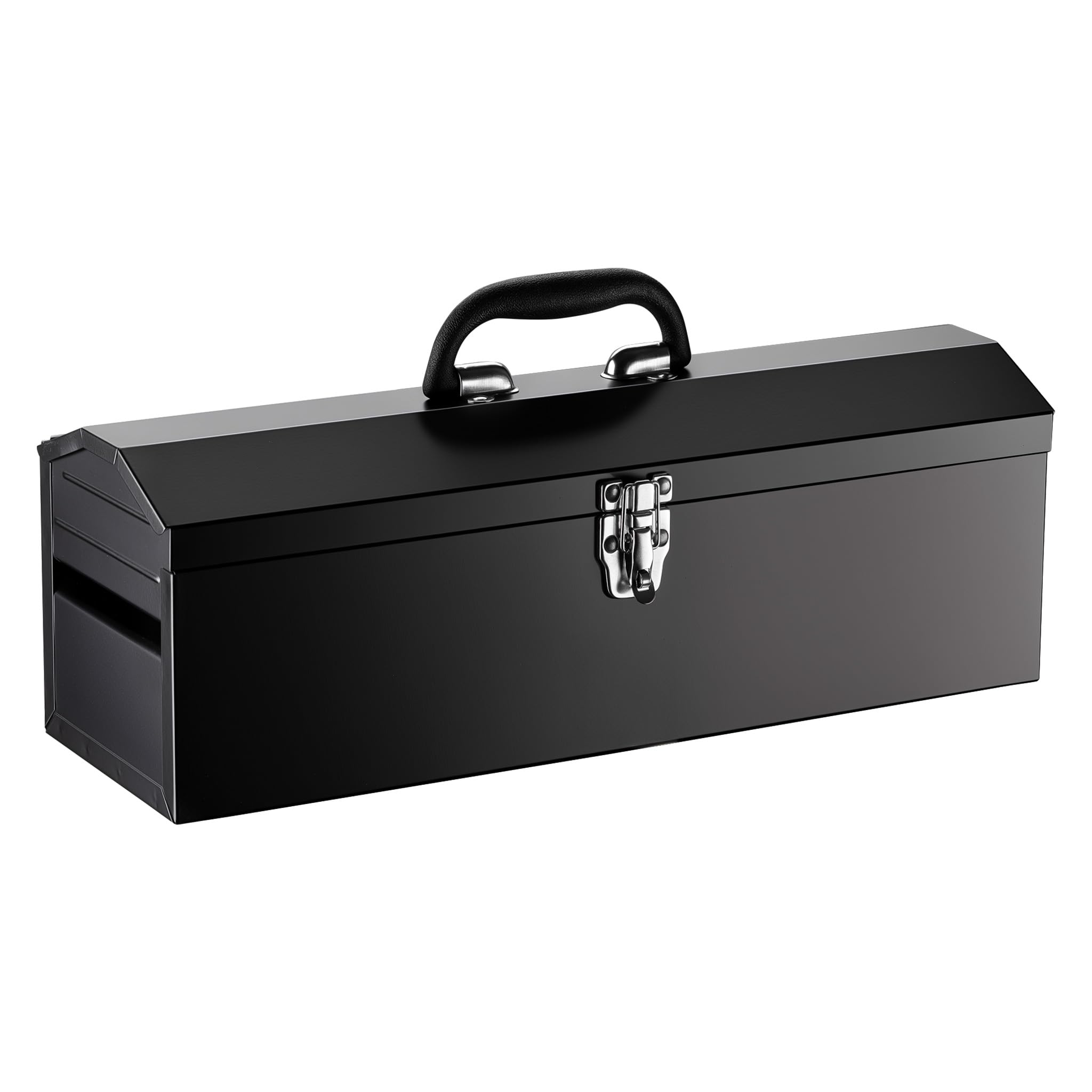 Wiltec Tool Box 484 x 154 x 165 mm Steel Metal Case with Removable Tray and Handle