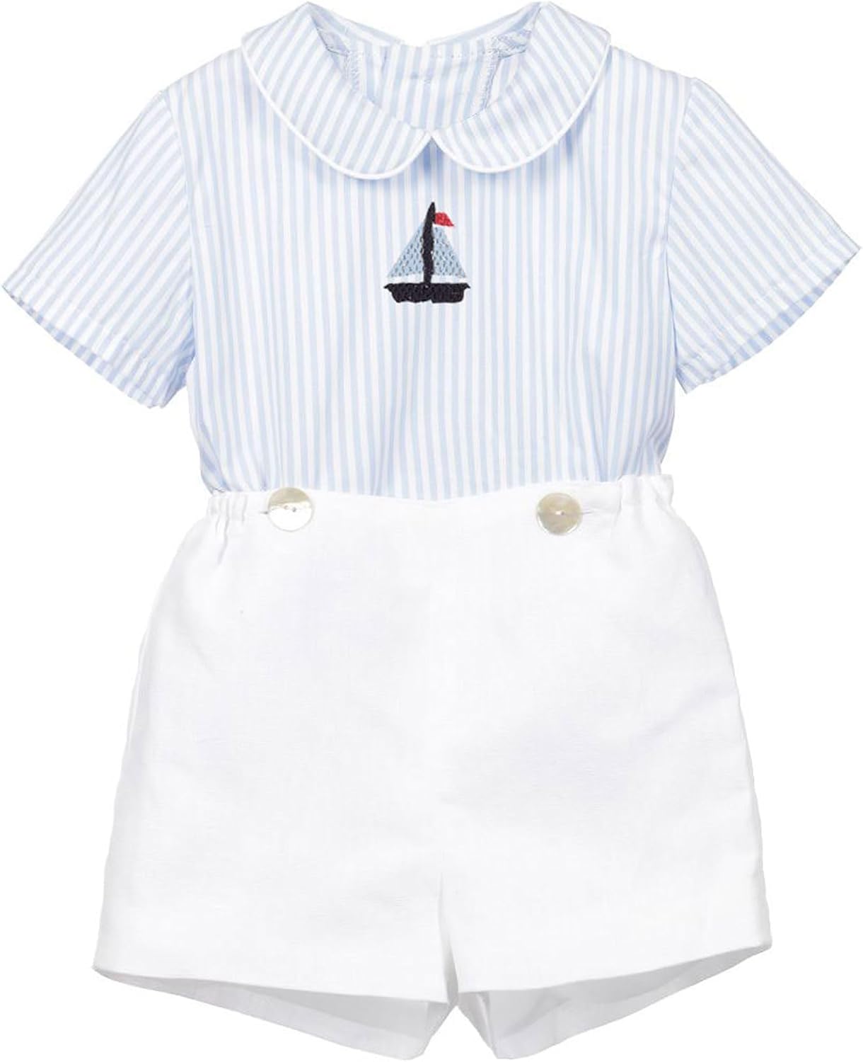 Twoflower toddler Kids Baby Boys' 2-Piece outfit set for spring Long sleeved suit with embroidery clothes 1-6 Years