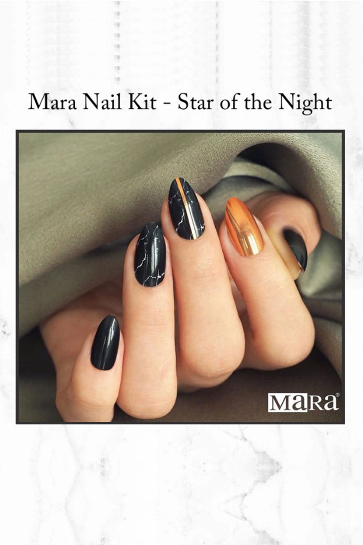 Mara Kozmetik Nail Kit Star Of The Night Takma Tırnak 1 Paket (1 x 250 g)