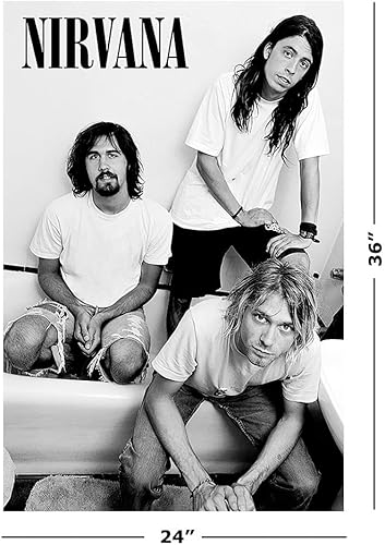 Miniatura 2 de POSTER STOP ONLINE Nirvana - Póster de música (B&W - Kurt, Krist & Dave) (tamaño 24 x 36)