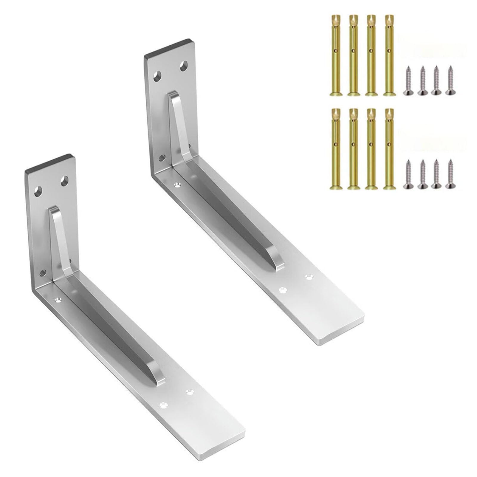 Soportes de Pared Evita Caídas Mesa Flotante Acero INOX con Tornillos