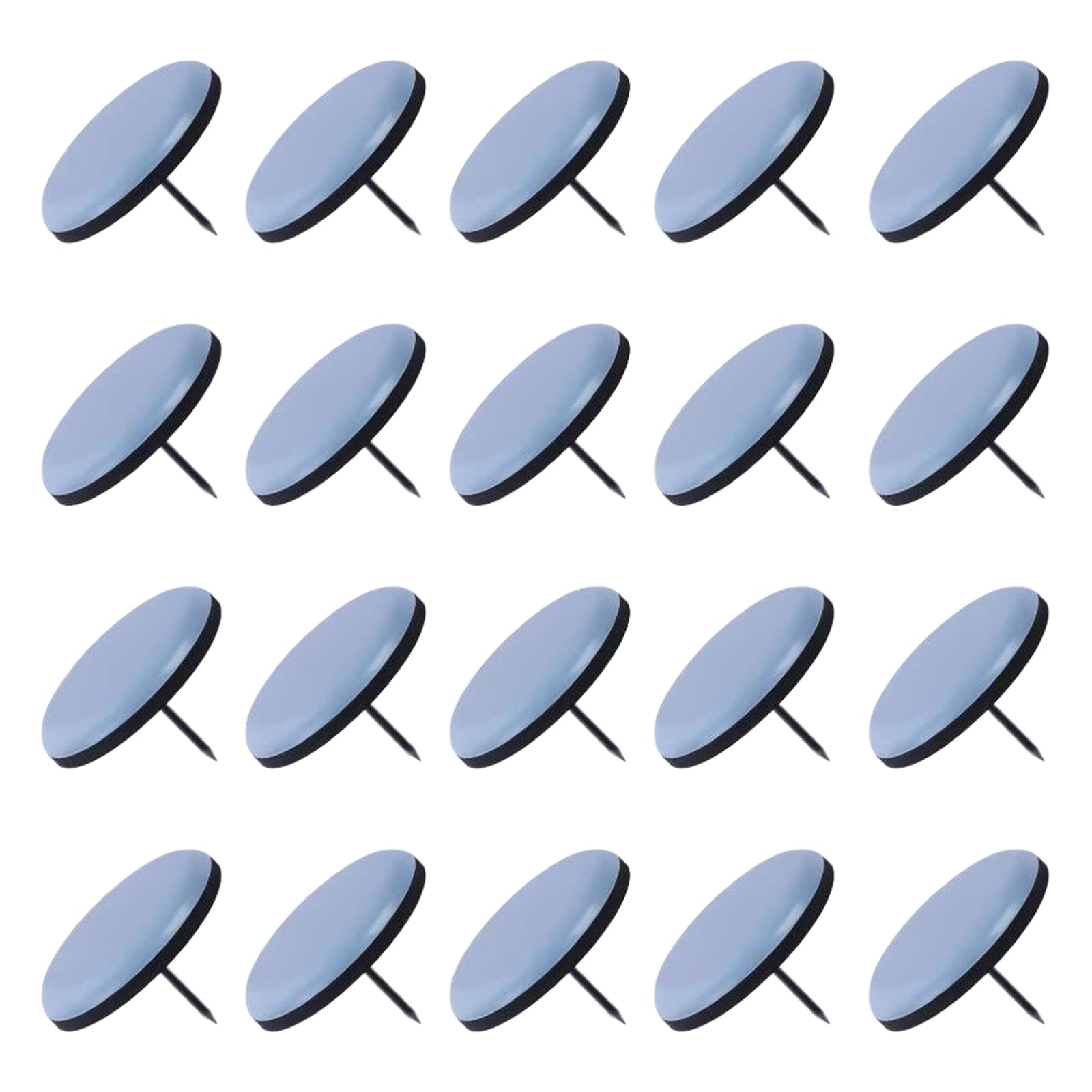 Zwwaazhf 32Mm 20Pcs Strong Nails Design Not Slip Furniture Pad Heavy Duty Nails Fixedsliders For Noise Without Furnitures Movement Type Not Slip Furniture Pad