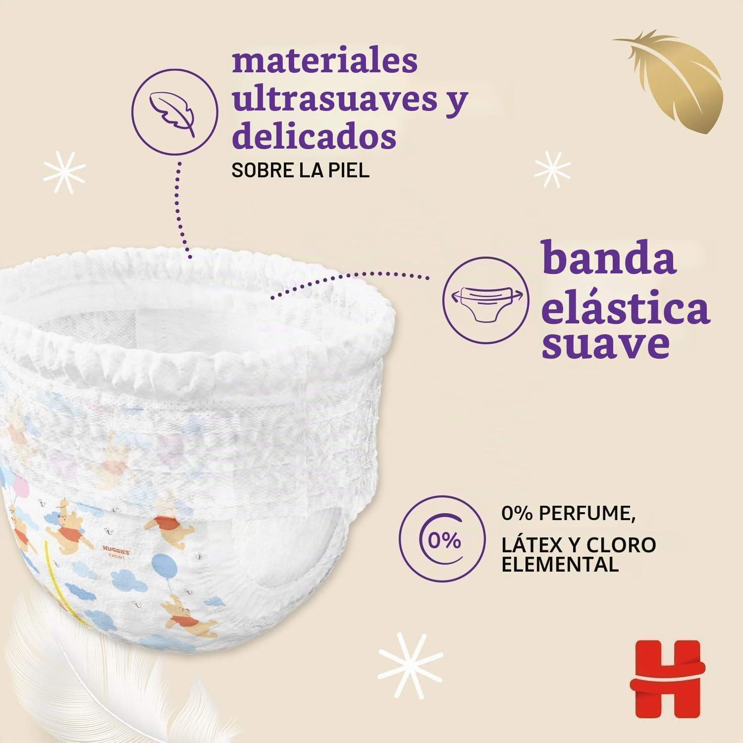Huggies Extra Care - Pañales talla 4 (9-14 kg), braguitas transpirables, paquete Mega, 80 unidades
