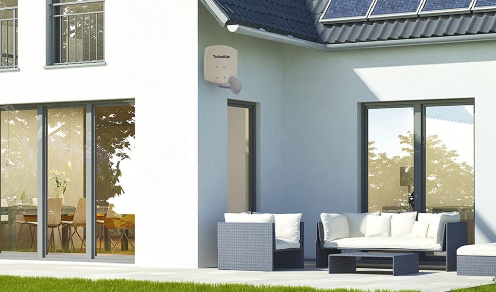 TechniSat TECHNIPLUS 25 Support Mural en Aluminium avec Distance au Mur de 25 cm (Support pour antenne Satellite, Fixation Murale)