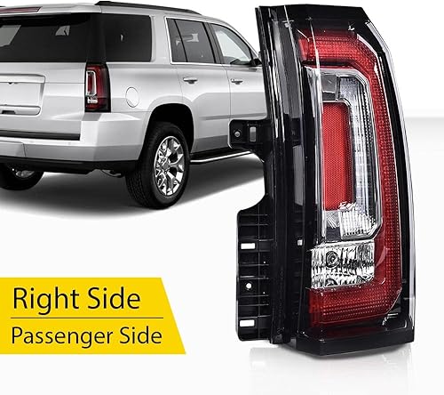 Miniatura 2 de CHEDA Luz trasera LED con bombilla compatible con GMC YukonYukon XL 2015 2016 2017 2018, lado derecho del pasajero CAPA, 84536243, GM2801268