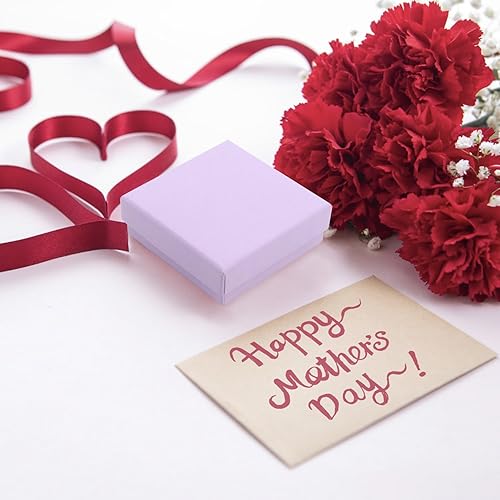 Miniatura 7 de Caja de regalo, caja de regalo, caja de regalo, 12 cajas de regalo cuadradas de cartón para joyas, caja de regalo de papel de cartón relleno de