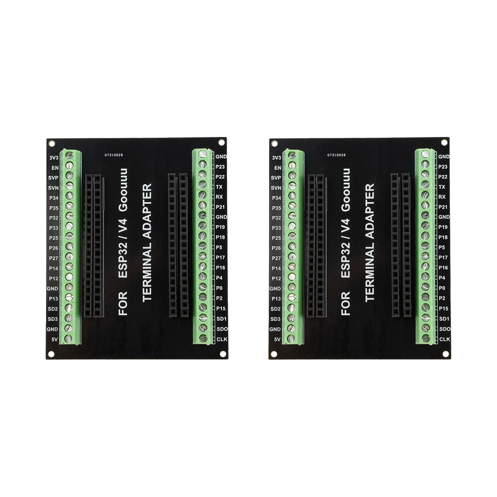 Heemol 2 pezzi per ESP32 scheda breakout GPIO 38PIN per scheda di espansione scheda di sviluppo ESP32 per breadboard