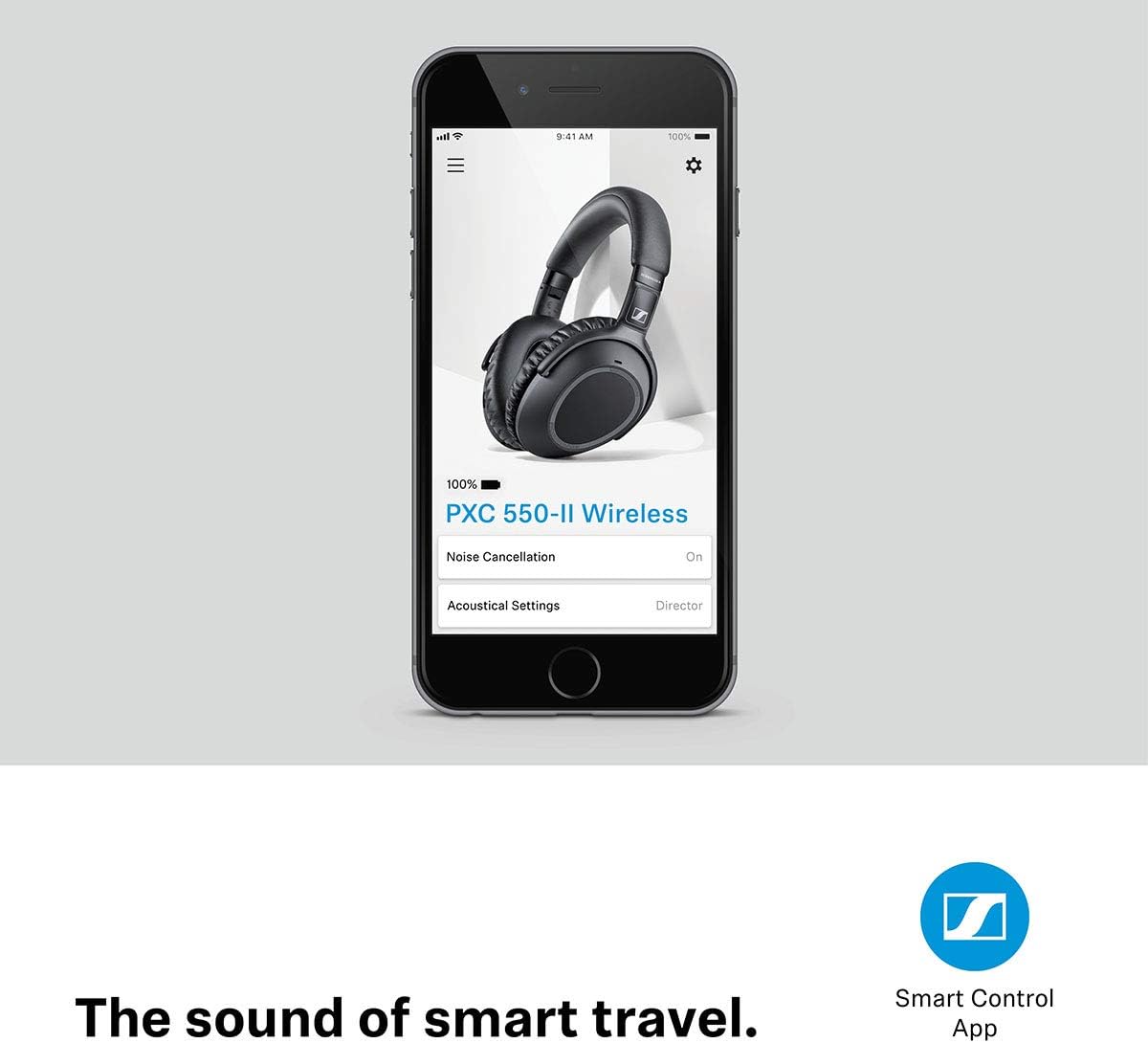 Bеѕt Quаlіtу 🔥 SENNHEISER PXC 550-II Wireless NoiseGard Adaptive Noise Cancelling, Bluetooth Headphone with Touch Sensitive Control and 30-Hour Battery Life, Black