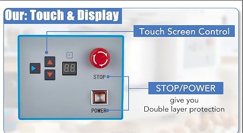 Miniatura 8 de Mezclador comercial de alimentos de 10.5 cuartos | Máquina amasadora de masa de doble rotación de 650 W con temporizador de pantalla táctil | Tazón