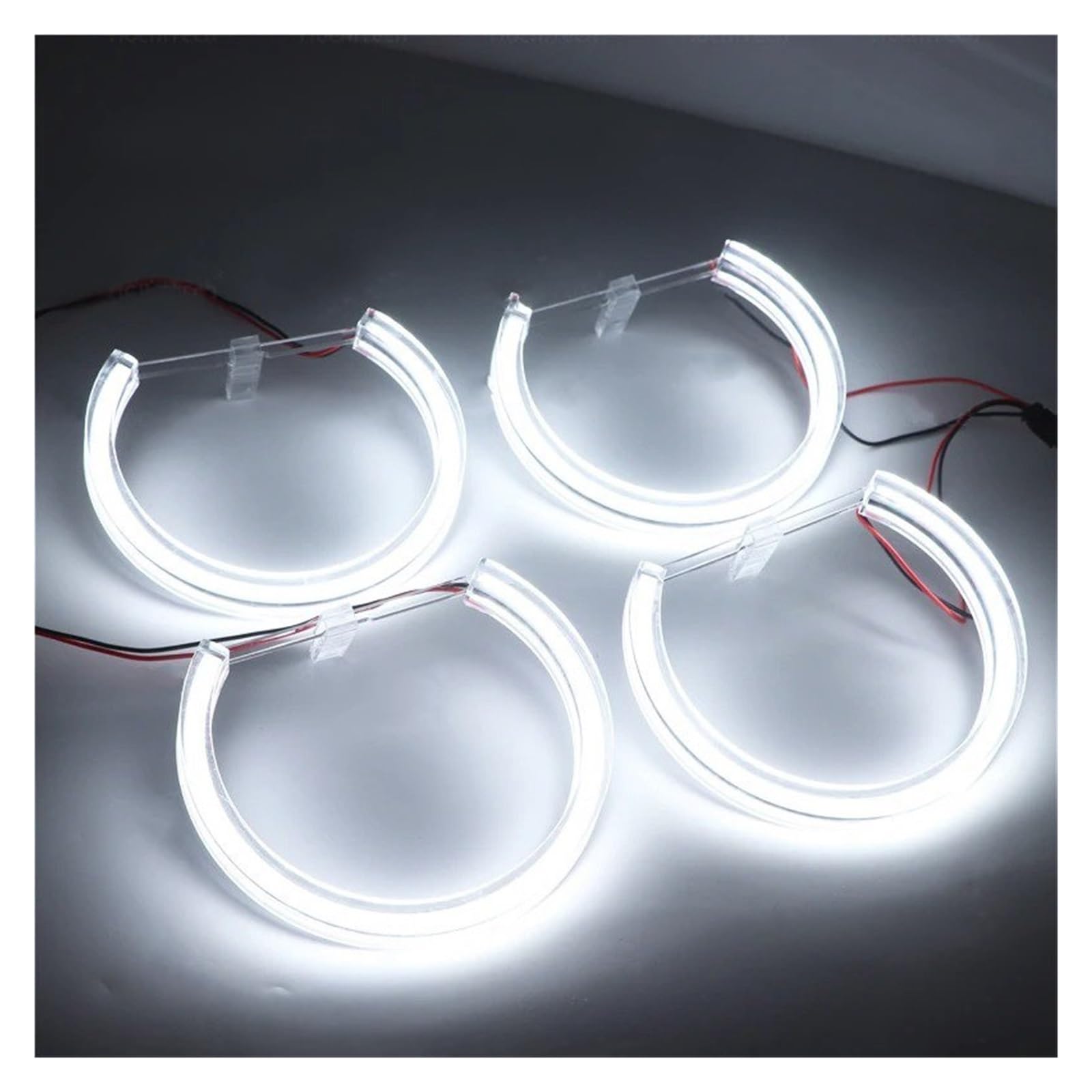 Kit halo para faros BMW E36 E46 E39 E38 estilo DTM acrílico cristal claro 7