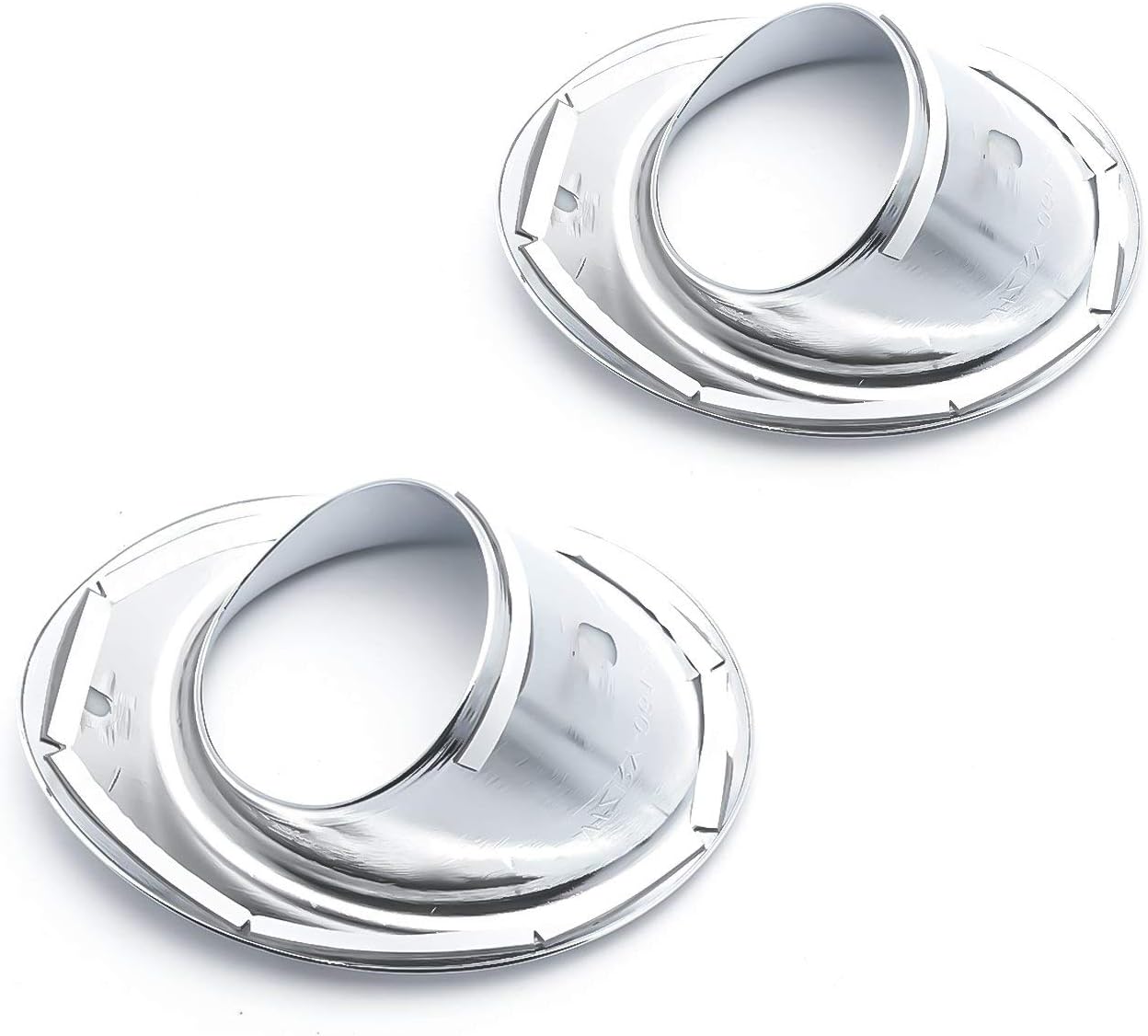 x xotic tech Front Fog Light Bezel Ring Cover Trim Chrome, Compatible with Honda Civic 10th Gen 16-18