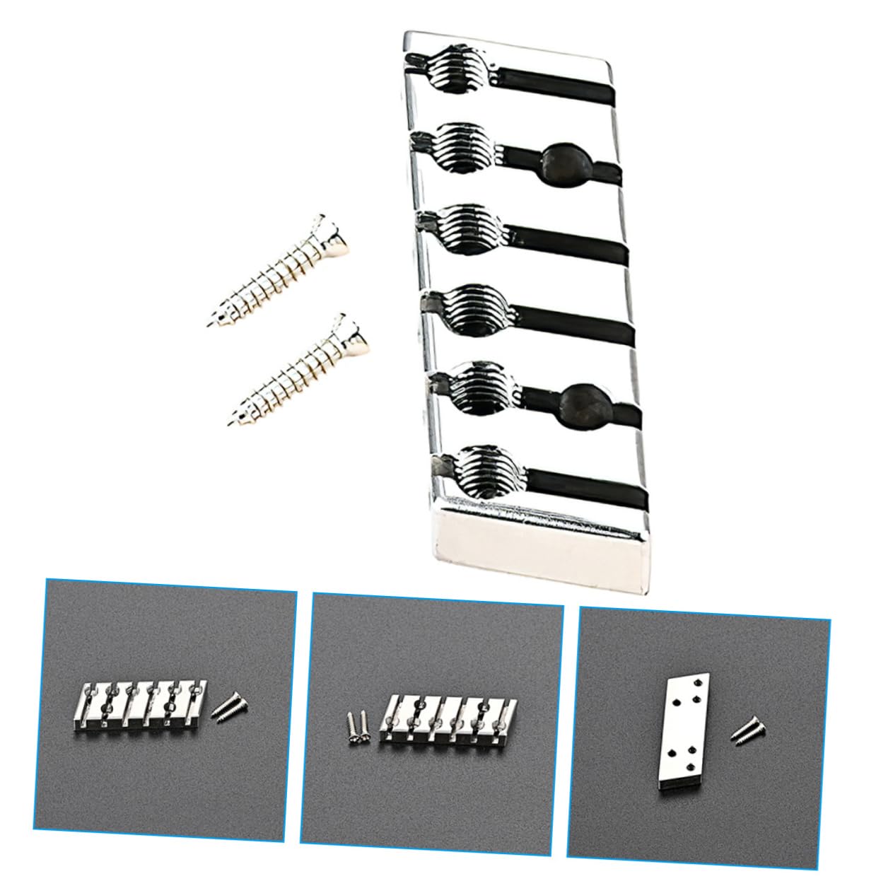 Toyvian 5 szt. bezgłowy zamek sznurkowy, akcesoria do gitary elektrycznej, instrumentów muzycznych, gitar basowych, nakrętek zabezpieczających, gitar elektrycznych, strun, metalowy szpikulec