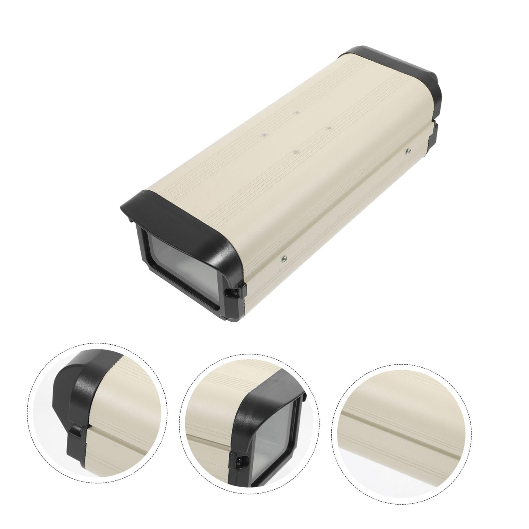 NUOBESTY Kamera Schutzgehäuse 12 mit Seitlicher Öffnung Aluminiumlegierung Wetterfeste Abdeckung für Outdoor Überwachung für Außenkameras