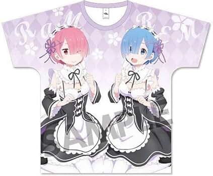 Amazon.co.jp: リゼロ レム ラム フルグラフィック Tシャツ Re
