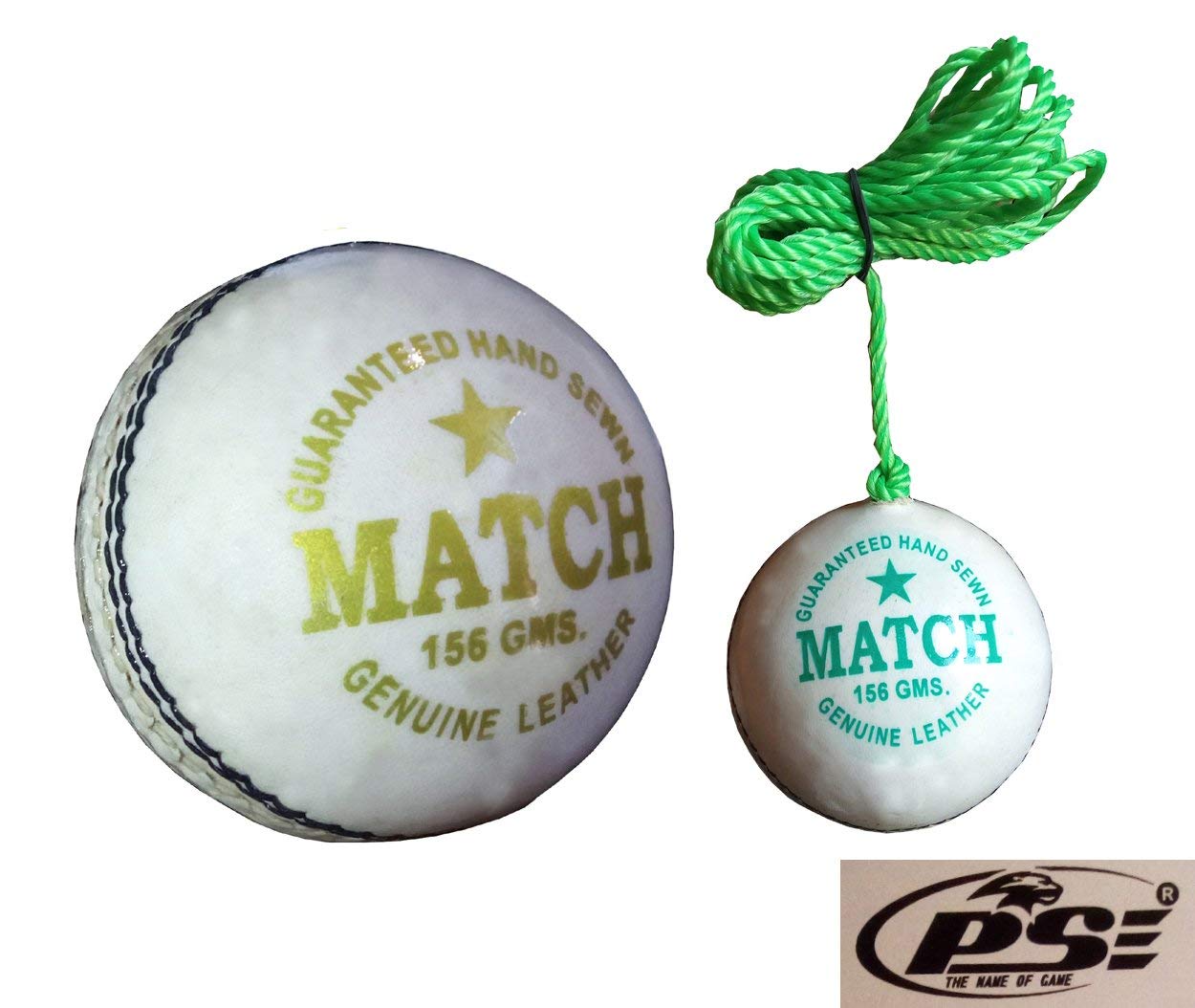 pse priya sports leather combo(c) practice & bowling cricket balls (white)