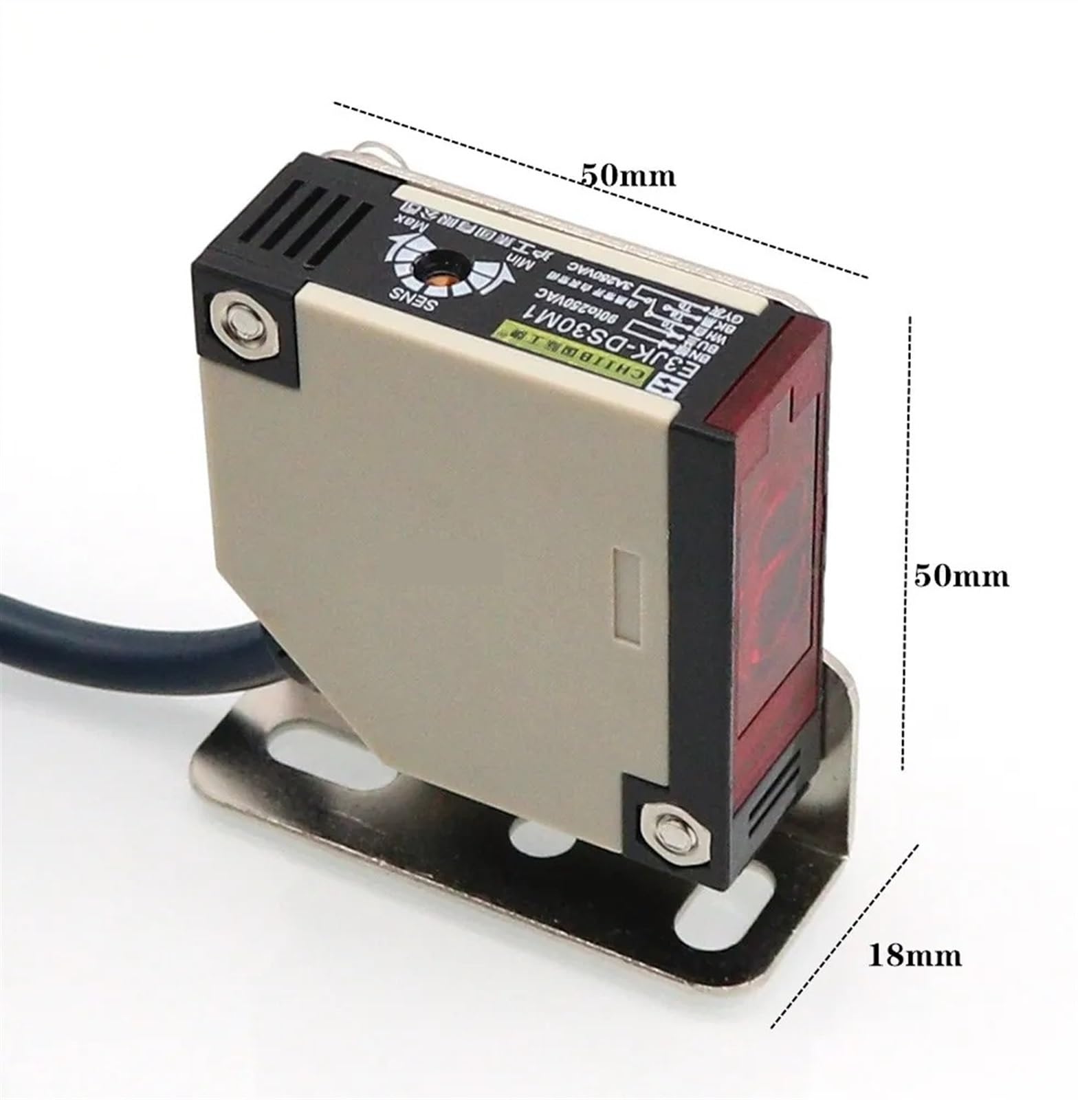 1 interruptor de sensor infrarrojo E3JK-DS30M1, sensor de interruptor fotoeléctrico de reflexión difusa, CC, CA, universal(DS30M1 24VDC)