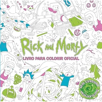 Capa do livro Rick and Morty Livro para Colorir Oficial