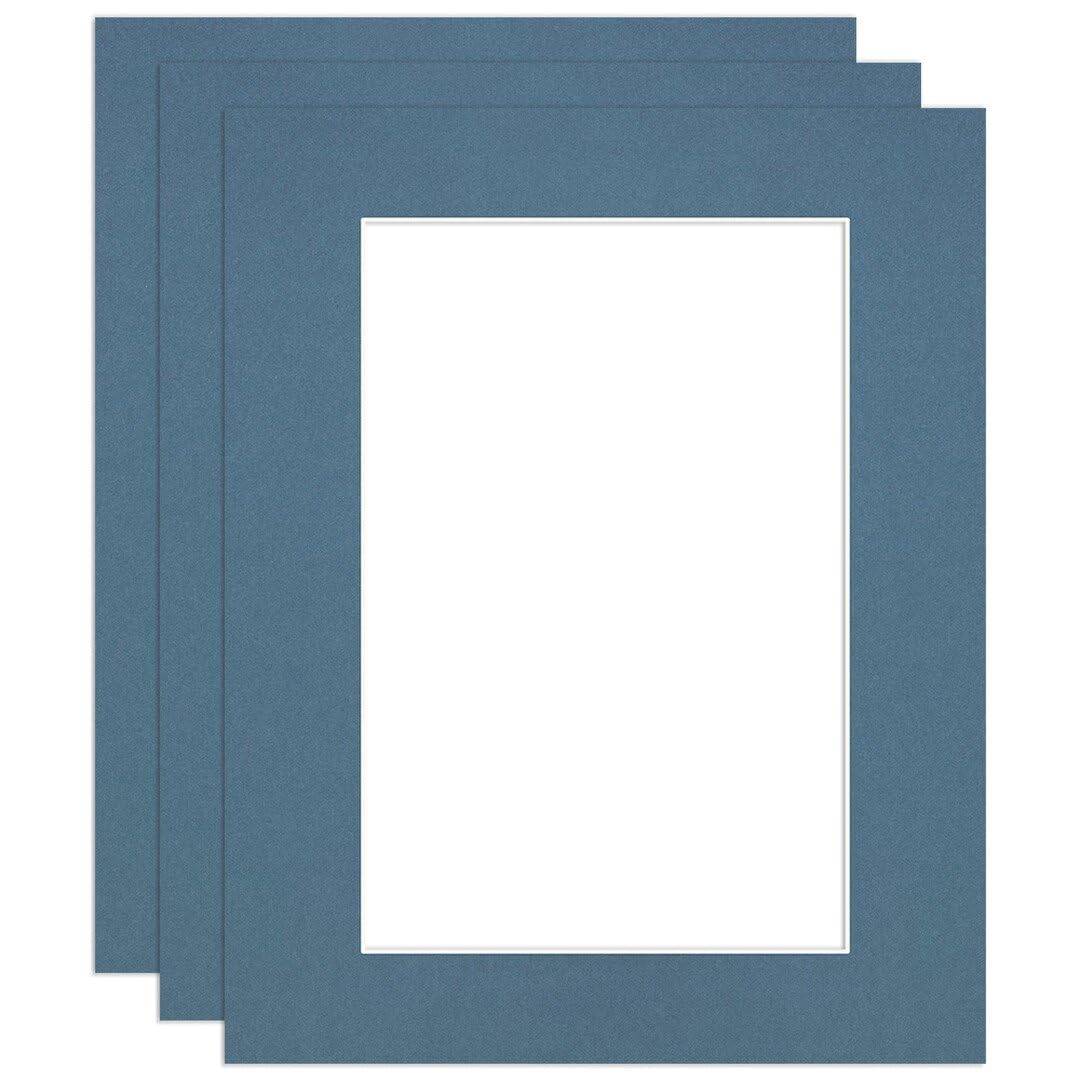 Procut Global 20x16" Pompadour Picture Mounts to Fit 15x10" Aperture - Precision Cut Cardboard Photo Mount - Ideal for Frames, Prints, Artwork & Certificates - Sizes & Colours Available - 3 Pack