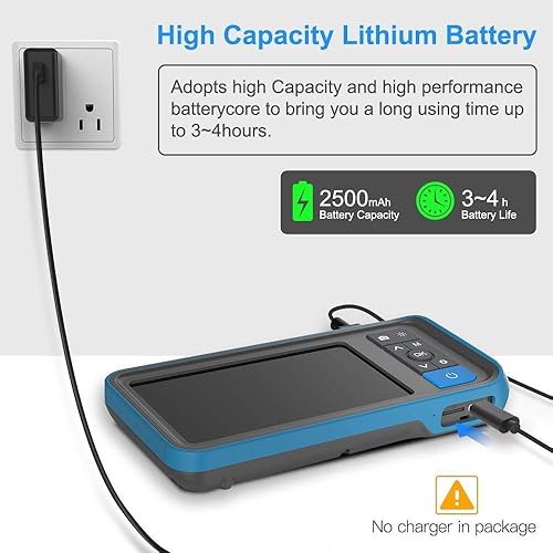 Miniatura 7 de Teslong Boroscopio rígido para rifle, varilla de 0.2 pulgadas, cámara de limpieza de pistola de alcance digital, para armas de fuego de caza calibre