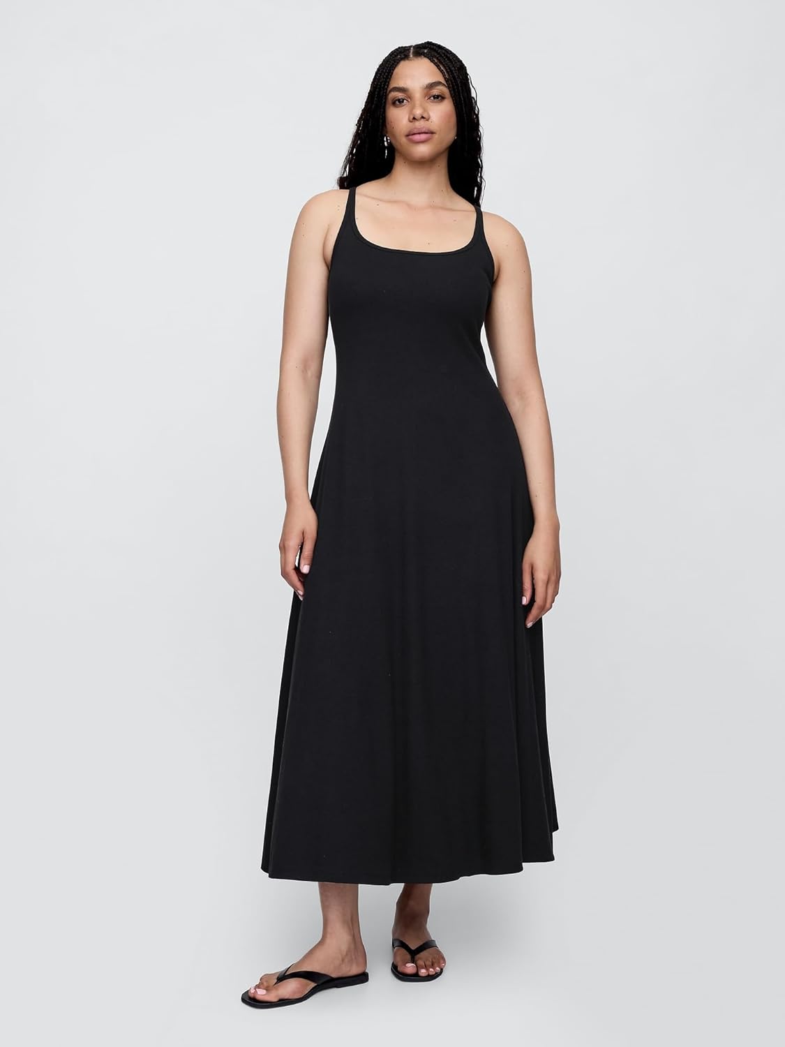 Gap Womens Ribbed A-line Knit Midi Dress - Image 4