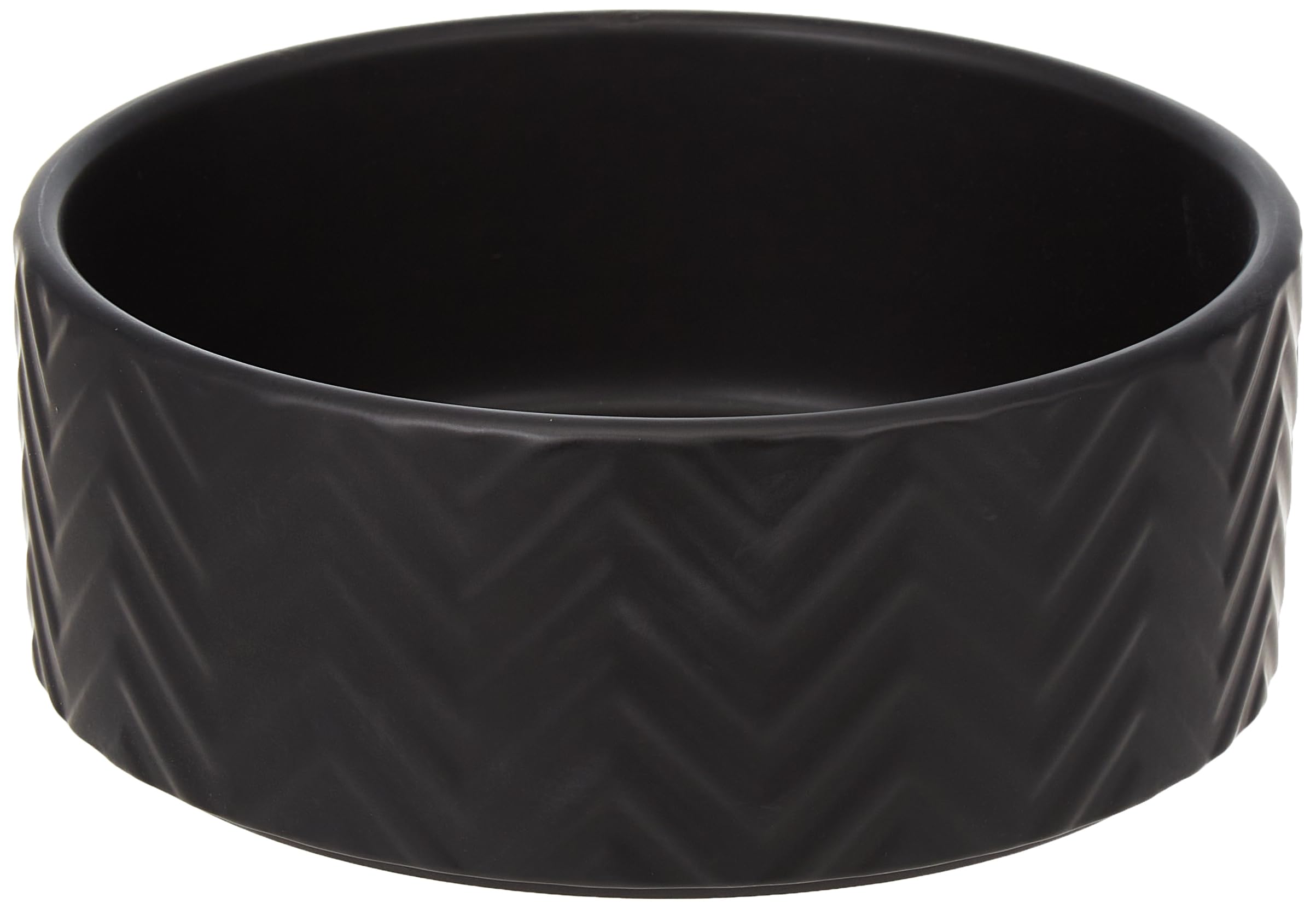 Trixie Ceramic Feeding Bowl, 1.6L, 20cm Black, Dog