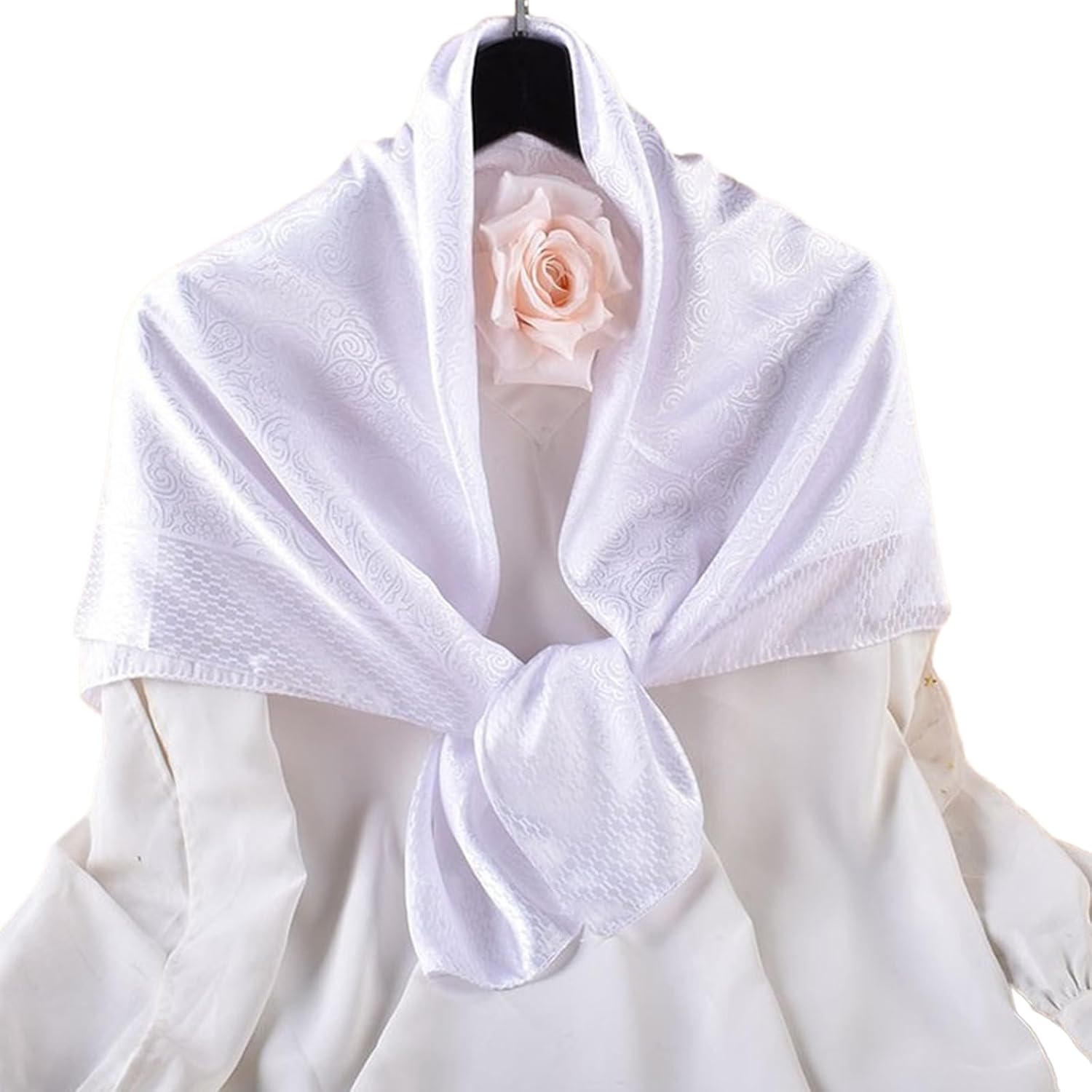 35 Inch Head Scarf for Women Jacquard Satin Scarf Hair for Hair Wrapping at Night Bandana Square Scarf for Sleeping