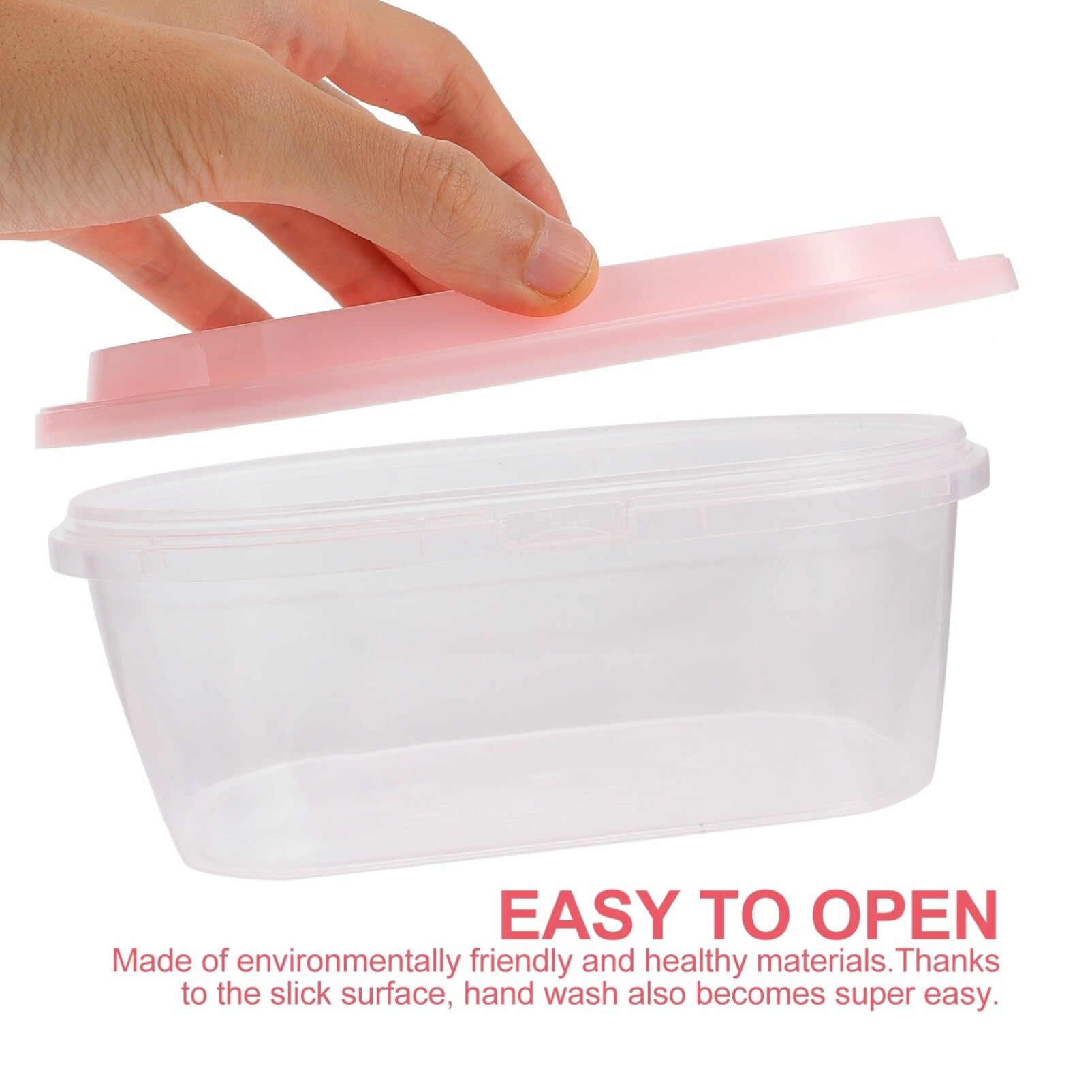 2pcs ice cream cups Ice Cream Freezer Storage Containers Freezer Storage Tubs with Lids for Ice Cream Sorbet and Homemade Ice Cream Use 1000ml dessert container Pink cake carrier box plastic