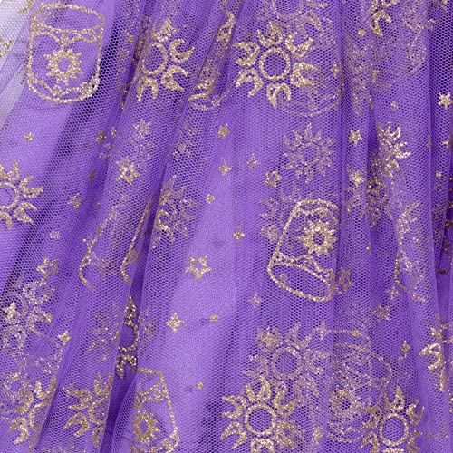 Disney Princess Rapunzel Toddler Girls Graphic T-Shirt Mesh Skirt And Scrunchie 3 Piece Outfit Set 5T #TOP6