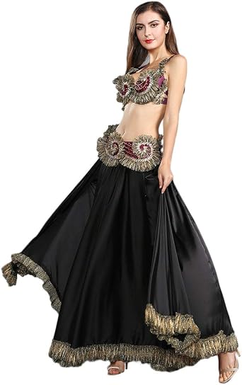 ROYAL SMEELA Belly Dance Costume Belly Dance Bra Belt Belly Dancing Skirt Long Tribal Bellydance Costumes Carnival Outfit