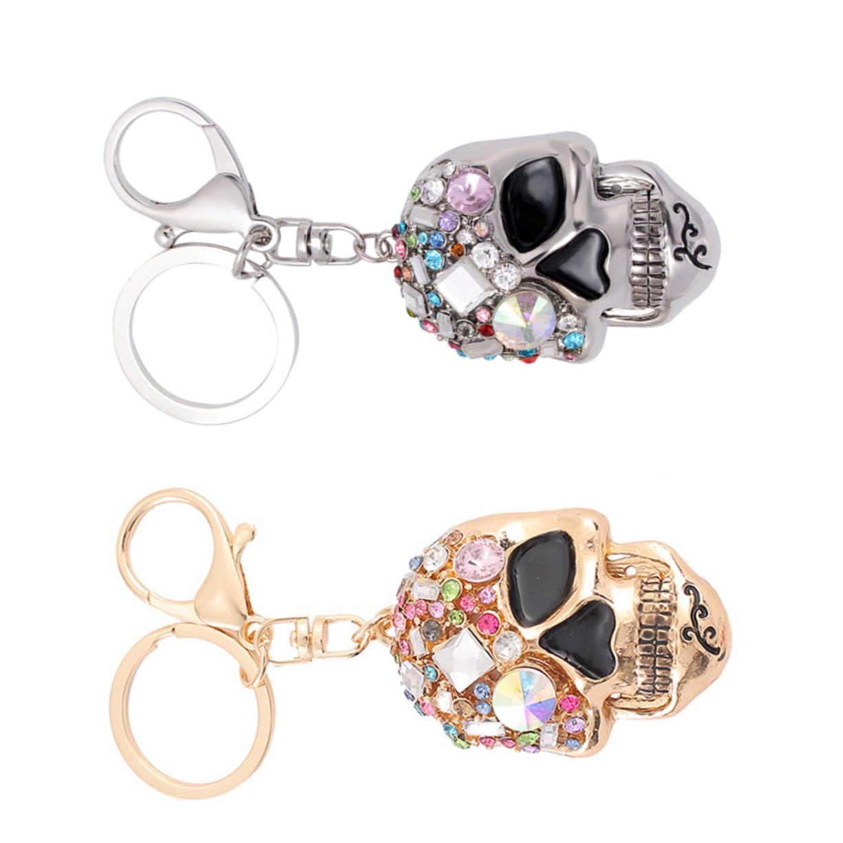 Portachiavi Cavolo Ornamento Portachiavi Teschio Portafoglio Semplice Kit Borse Sacchetti Ciondolo Portachiavi Teschio Portachiavi Con Strass Intarsiato Cristallo