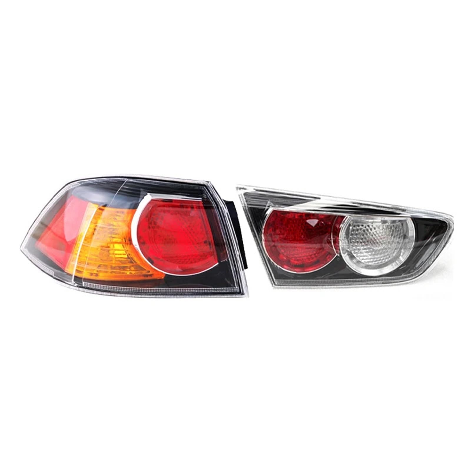 Lampa tylna zespolona Tylne światło samochodu Pasuje do Lancer EX EVO 10 Fortis Gt 2008-2013 Zestaw świateł kierunkowskazów(Outer Left and Right)