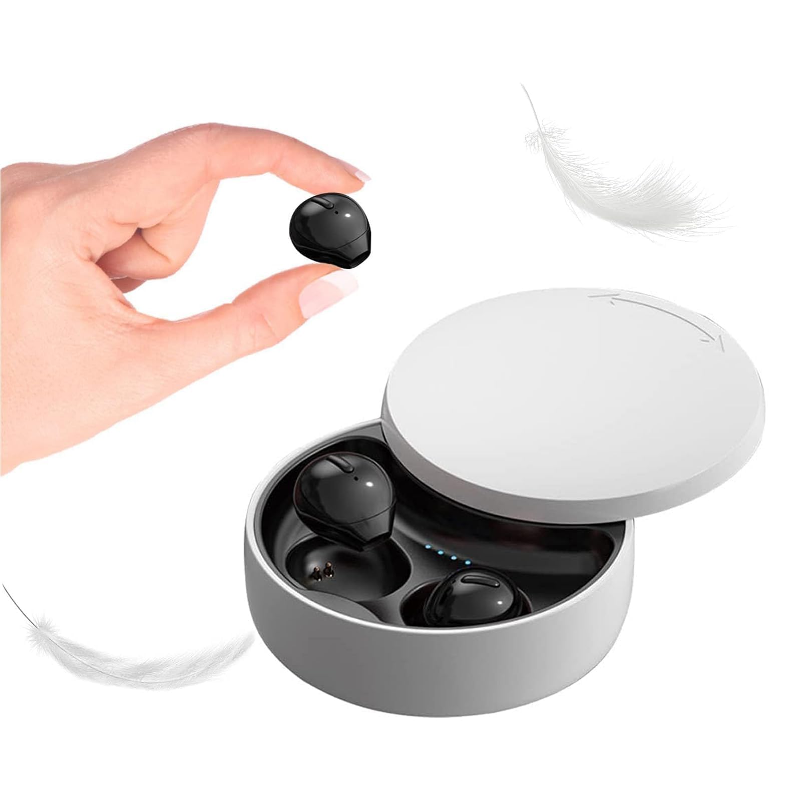 Écouteur Bluetooth Mono 5.4 Pour Sommeil/sport - Mini, Invisible, étanche, 12 Mm, 24h Autonomie, USB-C