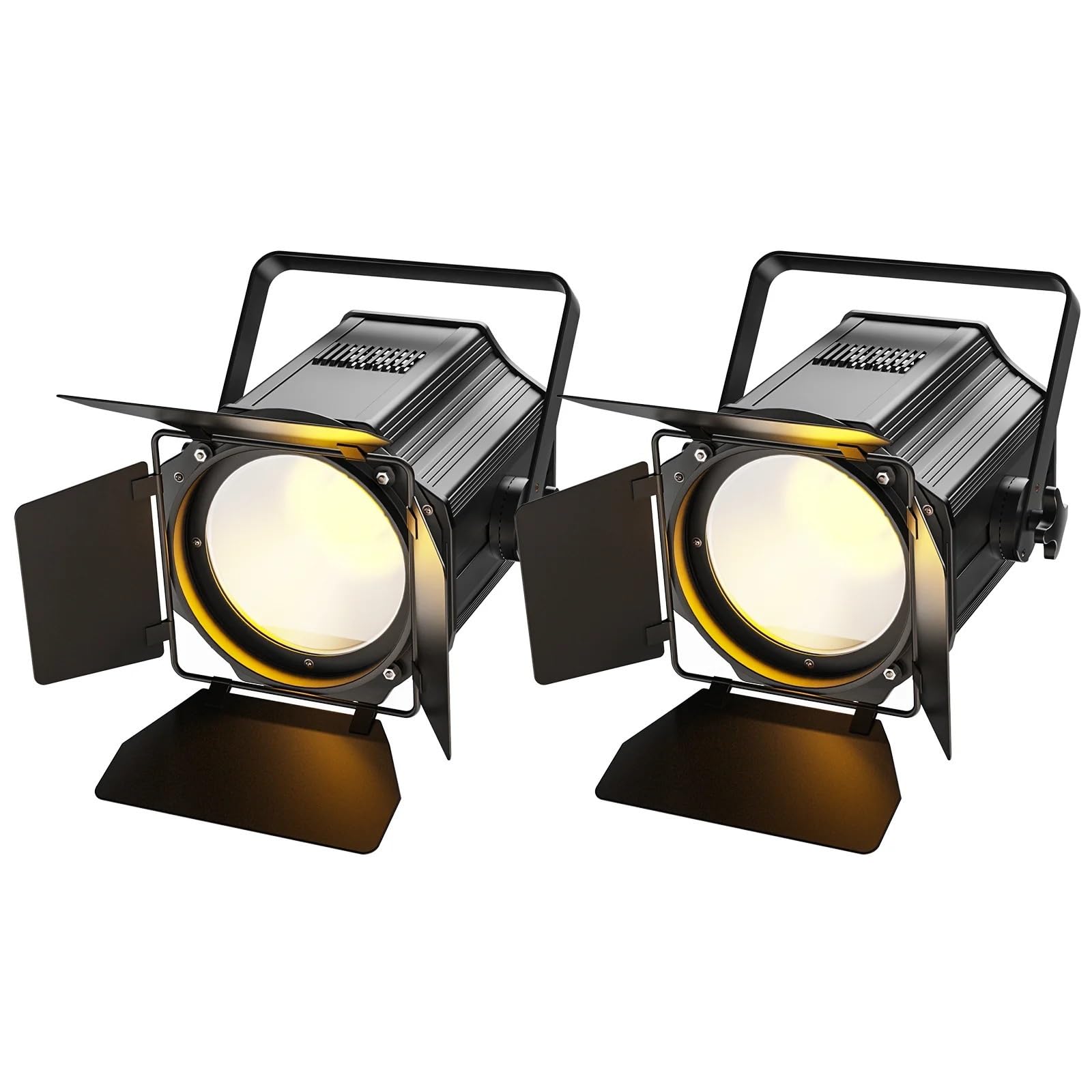 2Pcs 200W LED COB Par Lichter Mit Torblende Warm & Cold White Linear Scheinwerfer DMX512 Bühne Lichter for bühne Party Konzert