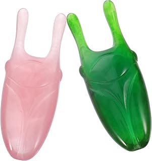 GARVALON 2 Pçs Raspador De Nariz Facial Guasha Pedra Guasha Ferramenta De Raspagem Placa Guasha Portátil Ferramentas De Massagem Facial Ferramenta Multiuso Massageador De Corpo Inteiro