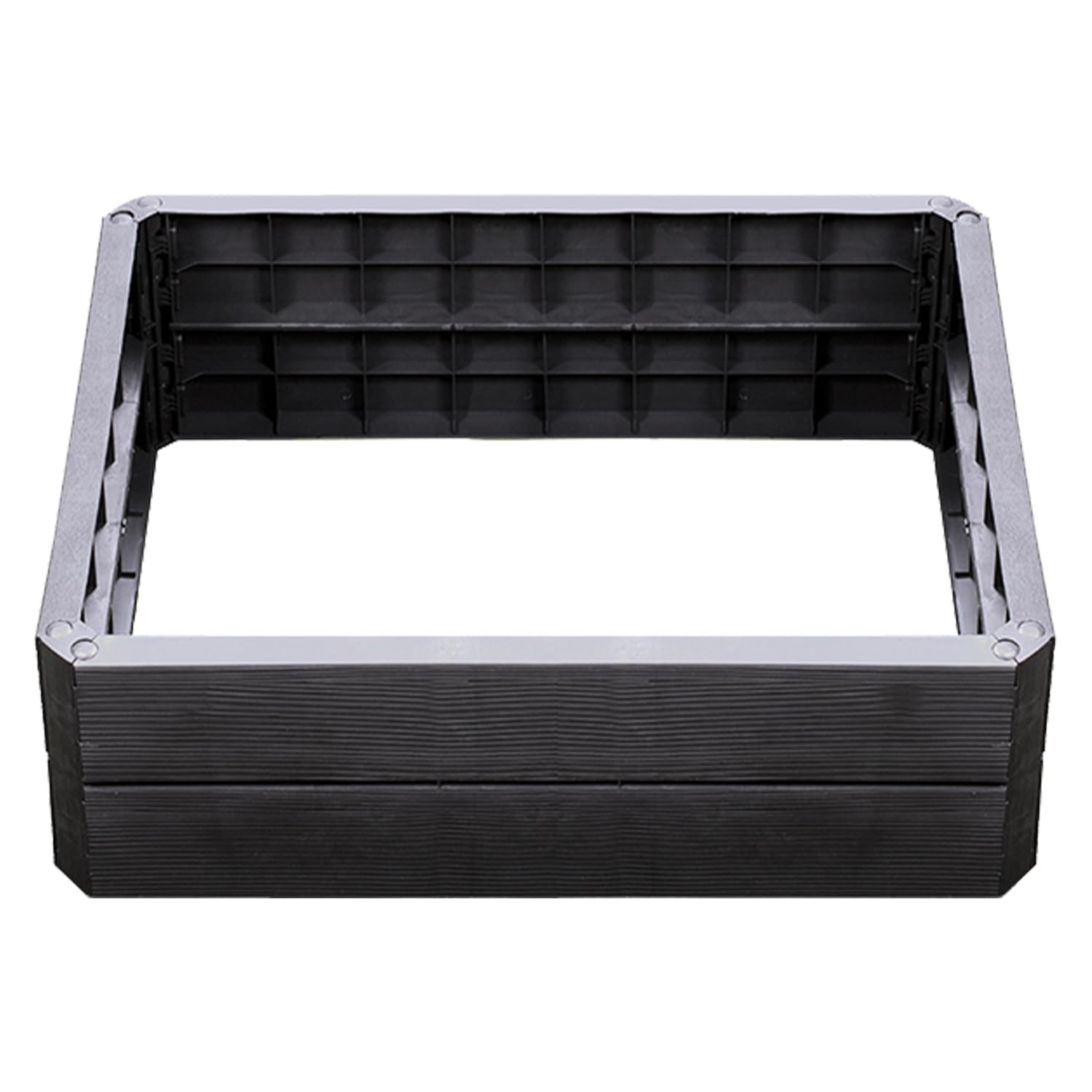 Exaco Plate-Forme surélevée en polypropylène, Anthracite, rectangulaire - Taille M