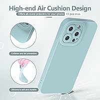 Vista 5 de Designed for iPhone 13 Pro Max Case, Soft Liquid Silicone Slim Protective Shockproof Phone Case Cover with Anti-Scratch Microfiber Lining, 6.7 inch