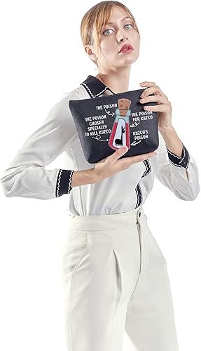 Vista 27 de ZJXHPO Emperors Bolsa de maquillaje The Poison Chosen especialmente para matar maquillaje con cremallera bolsa para su funda de viaje de llama