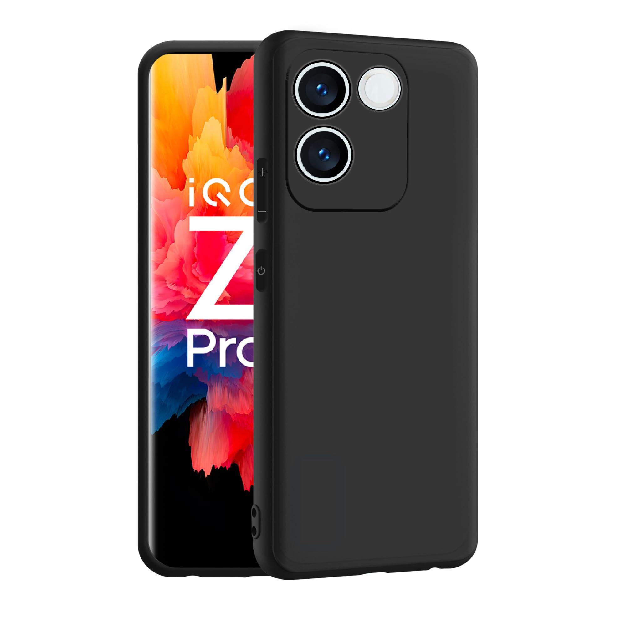 CEDO iQOO Z7 Pro (5G) / Vivo T2 Pro (5G) Back Cover | Camera Bump Protection & Inner Velvet Fabric Lining | Ultra Slim Matte Soft Rubberised Case Cover (Black) (B0CHPFG8YF) Amazon Price History, Amazon Price Tracker