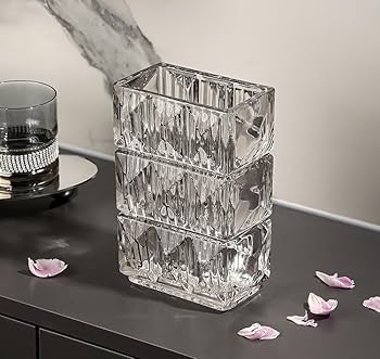 Amazon.co.jp: ダイヤモンドカット調 クリスタルガラスの花瓶